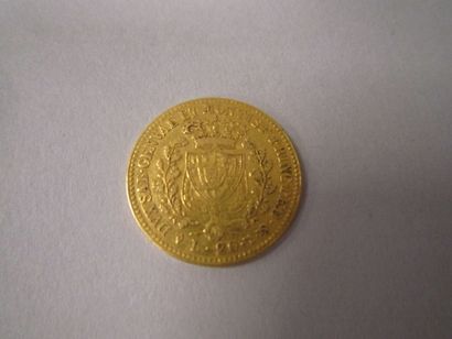 ITALIE, SARDAIGNE 
Charles Felix, 1824.
20 lires or.
Poids: 6,4 g.
