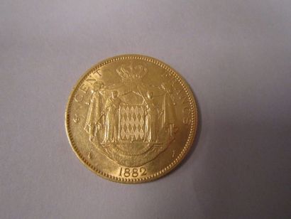 MONACO 
Charles III.
2 Pièces de 100 francs or, 1882, 1886.
Poids total: 64,40 g...
