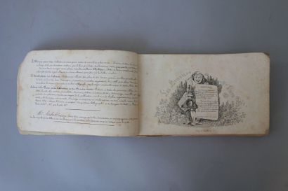 null Sept volumes in-folio sur le thème du dessin: A. GILL - GAVARNI - SEVERINI -...
