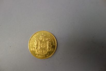 null Pièce de 50 francs or Napoléon III 1855.

Poids : 16,13 g.

Choc, usures.