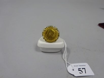 null AUTRICHE-HONGRIE

Bague en or jaune (585) ornée d'une pièce d'or.

Poids total...