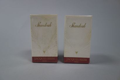 null Jacques HEIM, Paris " Shandoah "Deux flacons de parfum 8 ml. ref 87 L dans leur...