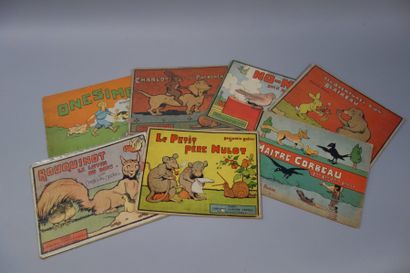 null Lot de 7 livres pour enfants illustrés par Benjamin RABIER dont:

- Rouquinot...