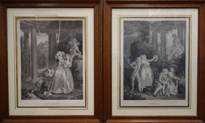 null Deux gravures d'après Fragonard

Le Serment et La Déclaration. 

H. 70 cm -...