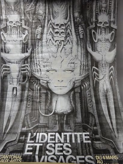 Werner JEKER (1944), H.R. GIGER (1940-2014), Albin ULDRY Affiche pour l'exposition...