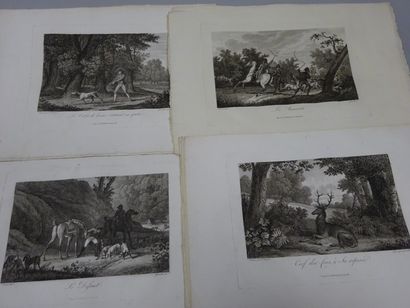 D'après VOINET Lot de 23 gravures sur le thème de la chasse.

Encadrées. 

30 x 45...