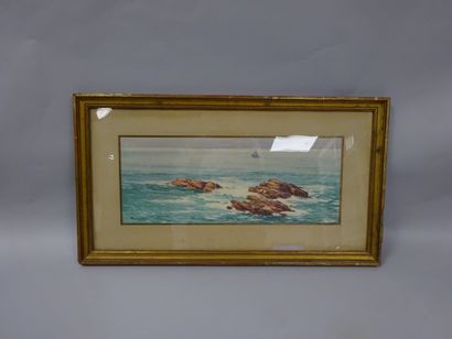 Léon HAFFNER (1881-1972) La mer à Erquy.

Aquarelle sur papier.

Signée et située...