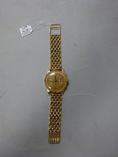 null FORMIDA

Montre chronomètre bracelet d'homme, boitier rond en or jaune (750),...