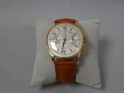 null CAUNY PRIMA

Montre bracelet chronomètre d'homme, boitier rond en or jaune (750),...