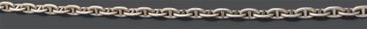 HERMES Collier modèle chaîne d'ancre en argent (925), fermoir bâtonnet.
Signé.
Poids:...