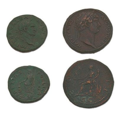 Lot de 7 bronzes de l'Empire Romain du Ier...