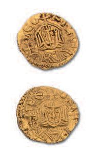 null THEODOSE II (408-450)
Solidus. Constantinople.
4,39 g.
On joint:
THEOPHILE (829-842)
Trémissis....