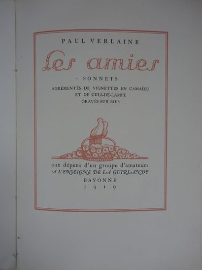 Paul VERLAINE Paul VERLAINE

Les Amies, illustrations de DARAGNES, aux dépens d'un...