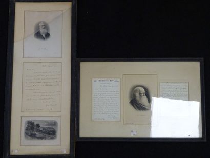 George BANCROFT et BRUYNET George BANCROFT et BRUYNET 

Lettres manuscrites et estampes.

Deux...