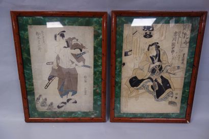 JAPON JAPON

Deux estampes en couleurs sur papier.

Fin du XIXème - début du XXème...