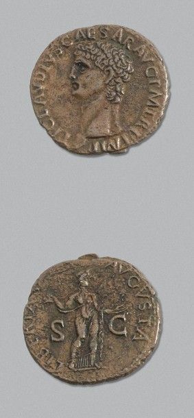 null Lot de 25 moyens bronzes et petits bronzes de l'Empire romain dont: Auguste,...