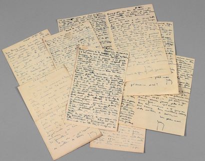 DOMERGUE (Jean Gabriel)1889-1962 Réunion de 150 lettres et 4 cartes autographes,...