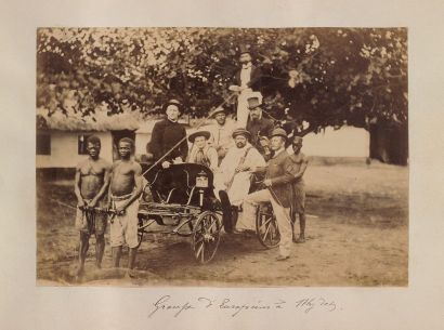 DAHOMEY, Porto Novo Auteur non identifié 1886/1895 Album 22 x 31 cm. Plis et défauts...