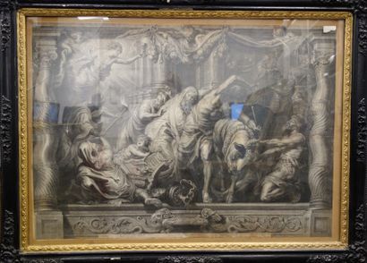 Gravure d'après Pierre-Paul RUBENS (1577-1640) 

Le triomphe de l'Eucharistie sur...