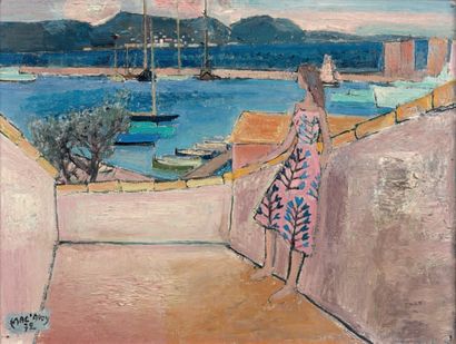 Édouard Georges MAC-AVOY (1905 - 1991) "Matin rose (St Tropez)", 1972.
Huile sur...