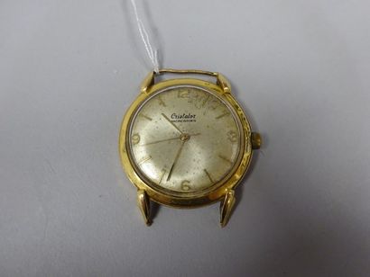 CRISTALOR 

Boitier de montre bracelet d'homme de forme ronde en or jaune (750)....