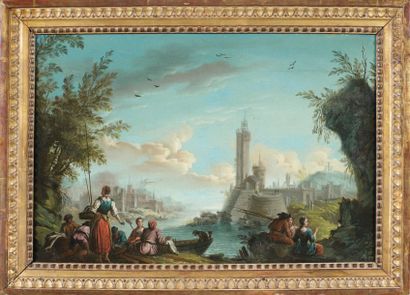 ECOLE FRANCAISE, seconde moitié du XVIIIème siècle Entourage de Jean-Baptiste LALLEMAND (1716-1803),