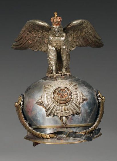 null Casque de Garde du Corps de l'Empereur Guillaume II, modèle 1889-1899. Bombe...