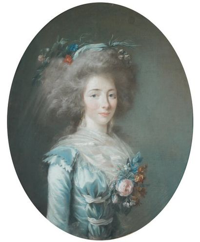 LABILLE - GUIARD (Mme Adélaïde) (Attribué à) (Paris 1749 - 1803) Portrait présumé...