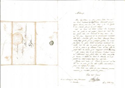 null ZIEM (Félix).

Lettre autographe, signée à Madame Berger. Dijon, 22 octobre...