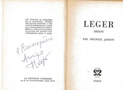 LÉGER (Fernand). 

Dessins pour Maurice Jardot. Paris, Mondes, 1953 ; in-8 cart....