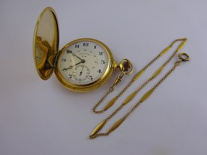 null Chronomètre TRIB

Montre de gousset en or jaune (750), cadran émaillé blanc...