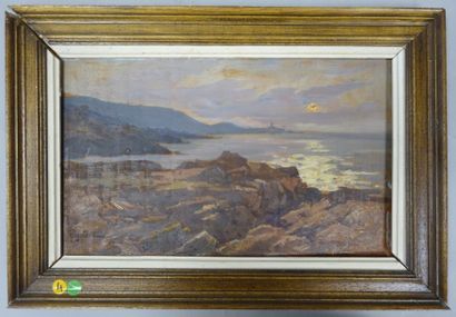 Alexandre RIGOTARD (1871-1944) La pointe Pescade.

Huile sur panneau. 

Signée en...