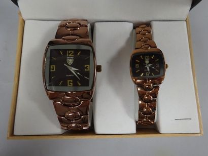 FERRARI 

Coffret contenant une montre bracelet d'homme et une montre bracelet de...