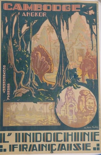 D'après Jos Henri PONCHIN (1897-1981) 

L'Indochine Française

Cambodge, Angkor Vat,...
