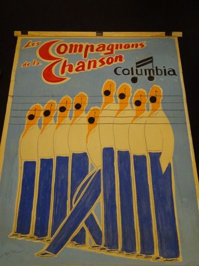 Charles KIFFER (1902-1992) pour Columbia 

Les compagnons de la chanson. 

Projet...