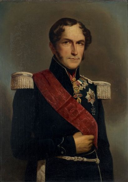 Ecole belge de la seconde moitié du XIXe siècle Portrait de Léopold Ier (1790-1865),...