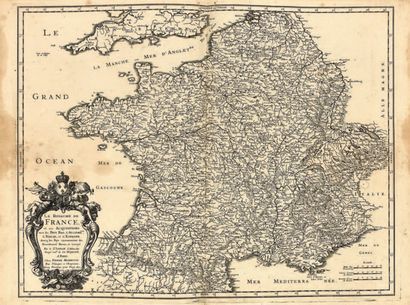 Sanson (Nicolas) 
Réunion de 90 cartes de France du XVIIe siècle, sur doubles pages...