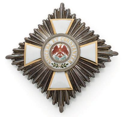 Allemagne 
Prusse, ordre de l'Aigle rouge, plaque de IIe classe (grand-officier)...