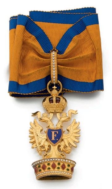 AUTRICHE 
Ordre de la Couronne de Fer, fondé en 1815, bijou de IIe classe (commandeur)...