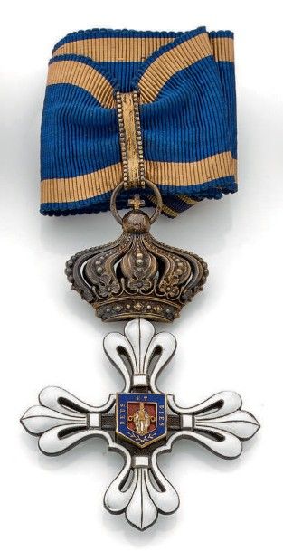 ITALIE 
Duché de Parme, ordre de Saint-Louis, fondé en 1836, croix de commandeur...