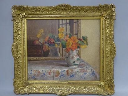 Pierre-Félix FIX-MASSEAU (1869-1937) 

Nature morte au bouquet de fleurs. 

Huile...