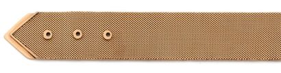null Bracelet ruban façon ceinture en or jaune (750) à maille tressée, extrémité...