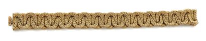 null Bracelet articulé en or jaune (750) formé d'un entrelac convexe de chaînettes...