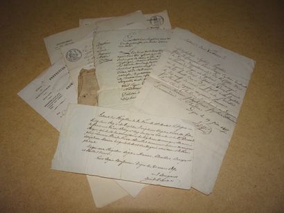 Eugène-Antoine AIZELIN Lot de documents provenant de la succession de Eugène-Antoine...