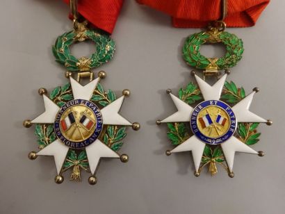 Ordre de la Légion d'honneur 

Deux Croix de Commandeur :

- une en vermeil (800)...