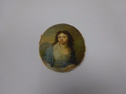 Ecole de la première moitié du XIXème siècle. 


Portrait de femme en buste.


Miniature...