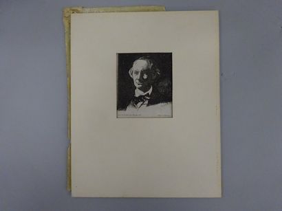 Edouard MANET (1832-1883) 


Portrait de Charles Baudelaire de face. 


Eau forte...