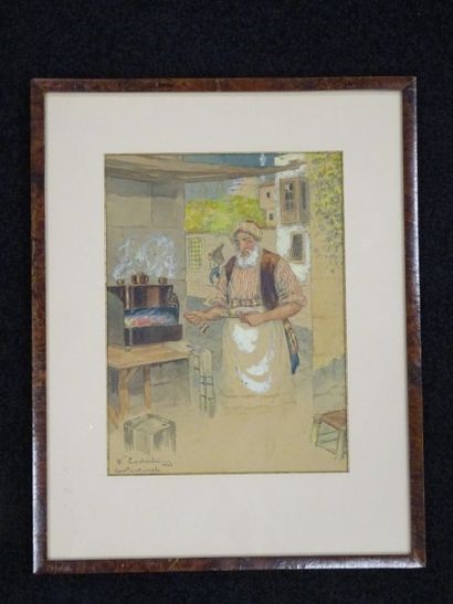 W. CADOULIN (?) 


Vendeur de café à Constantinople. 1923.


Dessin à la plume, encre...