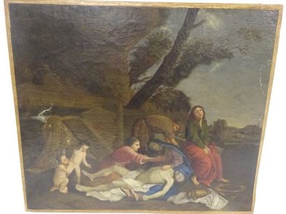 ECOLE FRANCAISE du XVIIIème siècle. 


Déploration autour du Christ mort. 


Huile...