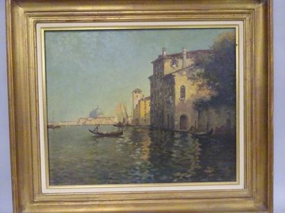 H. Henri (début du XXème siècle) 


Venise, le passeur du Canalasso. 


Huile sur...